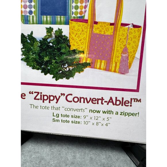 Tammy Tadd Designs "Zippy" Convert-Able Tote Bag Sewing Pattern with Zipper Opti - Picture 3 of 5